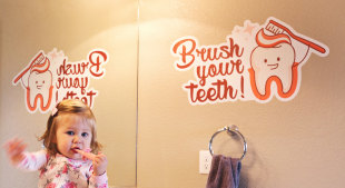 Bathroom wall decals