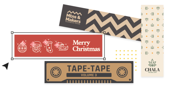 Design packaging tape online with Studio Create and design packaging tape online with a tool called Studio